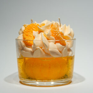 Citruskrem og gelatin dessert