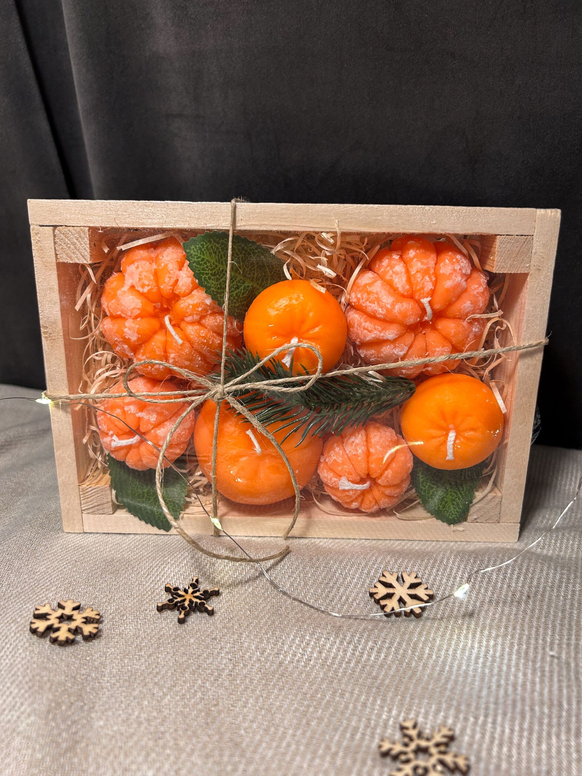 Gavekasse med voksmandariner - Image 5