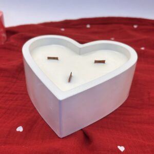 Stearinlys i hjerteform❤️