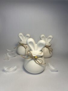 Påskekrukke med kaninører