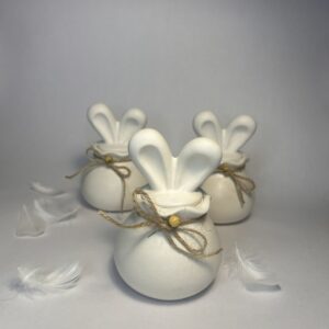 Påskekrukke med kaninører